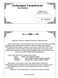 Memang, perlu untuk diketahui bahwa transformasi digital. Contoh Undangan Tasyakuran
