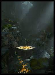 Large goblin cave next to riverwood. Artstation Goblin S Cave Dragos Jieanu
