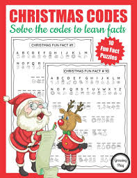 Christmas Secret Code Worksheet Free Printable Growing Play In 2020 Christmas Fun Facts Coding Interesting Facts About Christmas