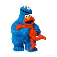 Cookie monster could eat cookies for every meal, but fruits and vegetables are important, too! Elmo And Cookie Monster Sesame Street Udf Series 2 By Medicom Toy Mindzai