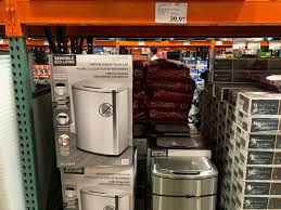 Eko Eco Living 47l Stainless Steel Motion Sensor Trash Can 39 97 Costco Clearance Motion Sensor Trash Can Trash Choose a metal can in round or rectangular form.