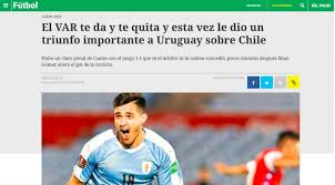 Respecto a la jugada no revisada por el árbitro paraguayo eber aquino, el excapitán declaró que fue penal. A Llorar A La Chiglesia Las Reacciones De La Prensa Uruguaya Al Penal No Cobrado A La Roja