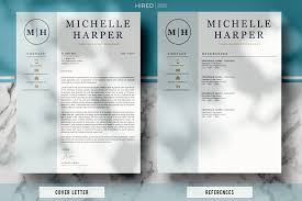 Best cover letter tips for information technology. Professional Modern Resume Cv Design Cover Letter References By Hiredds Thehungryjpeg Com
