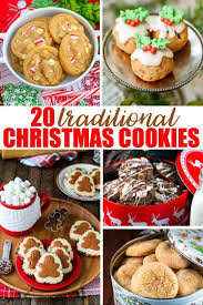 Christmas cookies or christmas biscuits are traditionally sugar cookies or biscuits (though other flavours may be used based on family traditions and individual preferences) cut into various shapes related to christmas. 20 Traditional Christmas Cookies Simply Stacie
