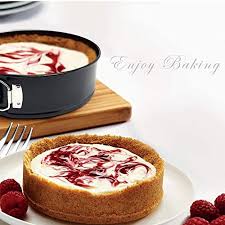 I would try to find a cheesecake recipe online for a 6 inch pan and then use that. Springform Pan Set Of 3 Non Stick Cheesecake Pan Leakproof Round Cake Pan Set Includes 3 Pieces 6 8 10 Springform Pans With Removable Bottom And 50pcs Parchment Paper Liners Pricepulse