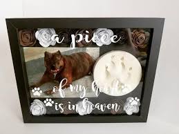 Personalized Shadow Box In Loving Memory Pet Memorial Etsy In 2020 Dog Shadow Box Personalized Shadow Box Shadow Box
