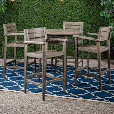 You'll find seats that match the table and fit perfectly underneath it for proper storage. Bar Height Patio Sets Wayfair