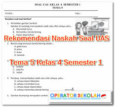 Tema 5 kelas 4 pahlawanku memiliki 3 sub tema juga sama dengan tema sebelumnya, dan di soal ini insya allah sudah sesuai dengan tema 5 kelas 4 kurikulum 2013 edisi revis terbaru. Rekomendasi Naskah Soal Uas Tema 5 Kelas 4 Semester 1 Operator Sekolah