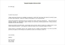 Sample Reference Letter Employer