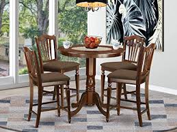 Dining furniture sets └ home & garden furniture └ home & garden all categories antiques art automotive baby books & magazines business & industrial cameras & photo cell phones & accessories clothing, shoes & accessories mahogany dining furniture sets. Amazon Com East West Furniture Jach5 Mah C 5 Piece Dining Table Set Round Top Dining Room Table 4 Dining Chairs Slatted Back And Linen Fabric Seat Mahogany Finish Everything Else