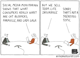 Social media cartoon icons colorful seamless pattern. Social Media Monitoring Cartoon Marketoonist Tom Fishburne
