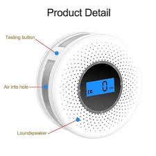 Carbon monoxide detectors sense dangerous levels of this odorless and colorless gas in your home. Combination Smoke And Carbon Monoxide Detector With Display Battery Operated Smoke Co Alarm Detector Carbon Monoxide Detectors Aliexpress