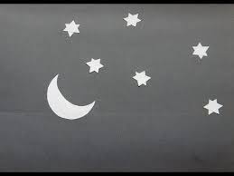 Make Moon And Stars By Cut And Paste Paper Craft Activity