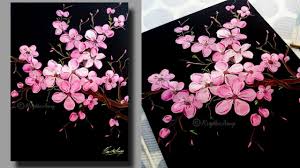 We will be starting with the cherry blossom tree branch. Step By Step Acrylic Painting Cherry Blossom For Beginners Tree Of Blossom Youtube