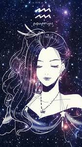 Wallpaper Iphone Android Background Followme Aquarius Art Zodiac Signs Aquarius Anime Zodiac