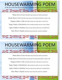 Get out your party hats and sparklers! Housewarming Poem Game Sheet