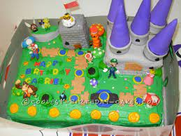 See more ideas about mario birthday, mario birthday cake, super mario party. My Son S Super Idea For A Super Mario Bros Birthday Cake