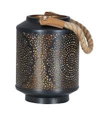 Deko kugel spiegelglanz silber aus metall ø 19 cm garten terrasse rosen. Windlicht H18cm Metall Schwarz Gold Kerzenhalter Garten Deko Laterne Levandeo