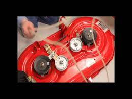 How To Change Your Riding Mower S Deck Belt On Your Mtd Troy Bilt Youtube