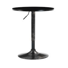 Recycled metal adjustable height bar table sale price: Wood Effect Goldfan Round Bar Table Breakfast Table Modern High Bistro Bar Tables With Round Metal Frame For Dining Room Kitchen Living Room Bar 60 X 60 X 100 Cm Table Only Bar Tables