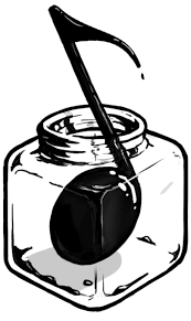 Resultado de imaxes para music sheet inkwell