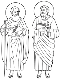 Like many of us, peter chose to follow jesus, but would spend the rest of his life growing in maturity and his love for the savior. Saint Peter And Saint Paul Bible Verse Coloring Coloring Pages St Peter And Paul