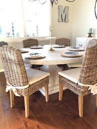 Andrews Pedestal Dining Table Ballard Designs Coastal Dining Room Pedestal Dining Table Beautiful Dining Rooms