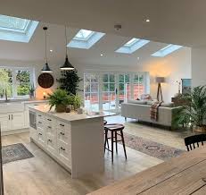 Open floor plans have continuously been popular because of it's very easy to adapt an open floor plan for your kitchen and living room, especially if you space does not have a lot of partitions to take down. Hafsa On Twitter Open Plan Kitchen Dining Living Open Plan Kitchen Dining Open Plan Kitchen Living Room