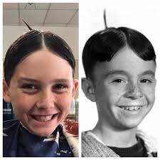 I do celebrities hair too... Mr. Alfalfa Hubbard.