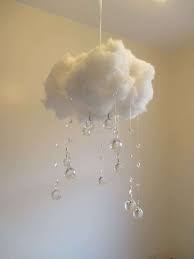 Diy Deko Hangelampe Bastelidee Mit Watte Bunte Wolkenlampe Diyydeko Club Elisi Fikirleri Balon Avize Fikirler