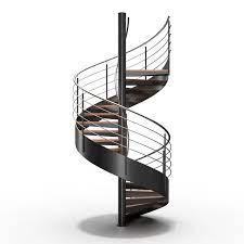 Spiral Stair 3d Model Spiral Stairs Wood Staircase Staircase Design