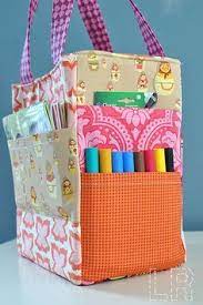 Art Caddy Tote Tote Bag With Pockets Diy Bag With Pockets Diy Bag