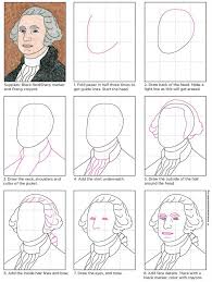 How To Draw George Washington Art Projects For Kids Washington Art Kids Art Projects Drawing For Kids Hola amigos de youtube el dia de hoy dibujare a jorge el curioso espero les guste y sea de ucha utilidad al dibujarlo. how to draw george washington art
