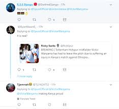 May 22, 2021 · peter nduati, who played with ayimba at impala saracens, eulogised the coach as a winner. Tottenham Hotspurs English Fans React After Wanyama Leads Stars In Win Against Ethiopia