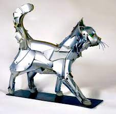 This Artist Recycles Car Hubcaps To Create Amazing Animal Sculptures New Pics Animal Sculptures Sculptures Art For Art Sake
