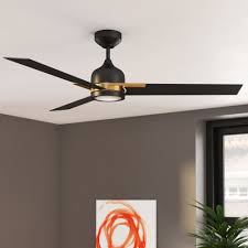 Eluze ceiling light fixture industrial metal flush mount light brushed brass ceiling lamp with 8 lights for dining room kitchen living room lighting 4.8 out of 5 stars 65 $106.99 $ 106. Orren Ellis 52 Murakami 3 Blade Led Standard Ceiling Fan With Remote Control And Light Kit Included Reviews Wayfair