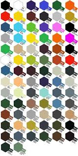 Carta De Colores Tamiya Paint Charts Acrylic Colors
