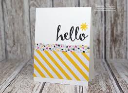 This stamp set also has coordinating dies, but today we are just focusing on using the stamps. Hello Quick Easy Card Idea Ink It Up With Jessica Card Making Ideas Stamping Techniques