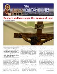We are getting to that time of year when everyone is asking themselves, what should i give up for lent? maybe you are wanting to take something up instead. The Master Lenten And Easter Issue 2021 By Shrineofjesus Issuu