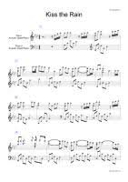 Piano sheet music spring rain wwwgangqinpucom. Yiruma Kiss The Rain Free Downloadable Sheet Music