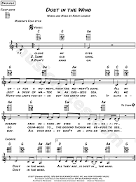 Kansas dust in the wind lyrics. Kansas Dust In The Wind Sheet Music Leadsheet In A Minor Download Print Sku Mn0128514