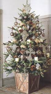 Christmas Tree Planter Decor Christmas Tree Plant With Ornament 2013 Christmas Home Decor C Idee Di Natale Idee Per L Albero Di Natale Idee Natale Fai Da Te