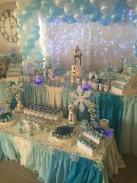 Beautiful Table Setting Frozen Frozen Themed Birthday Party Disney Frozen Birthday Party Frozen Theme Party