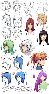 Cell Shading Anime Hair By Moni158 On Deviantart Anime Character Drawing Character Drawing Anime Drawings