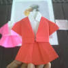 Cara membuat origami dress gaun dari uang kertas rupiah. 1
