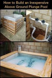 Besides the obvious pleasure of building something like this on your own, you'll save whole boatload of money. How To Build An Inexpensive Above Ground Plunge Pool Diy Projects For Everyone Diy Swimming Pool Diy Pool Diy Hot Tub