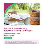 DONUTS & BOOKS CHAT @ Wickham’s Fruit Farm, Cutchogue