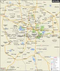 Check the tourist map of karnataka as a destination guide to travel in various parts of the state. Mysuru Mysore City Map