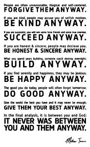 It Was Never Between You And Them Anyway Mother Teresa Wise Words Inspirational Quotes Business Motivation
