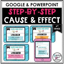 Digital Step By Step Cause And Effect Practice Rockin Resources In 2020 Cause And Effect Activities Distance Learning Cause And Effect